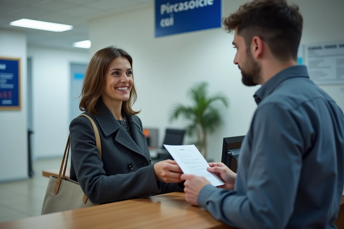 Femme déposant un recours administratif auprès d'un service départemental concernant un litige sur l'APA récupérable sur succession
