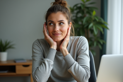 Femme se massant le cou pour soulager des douleurs